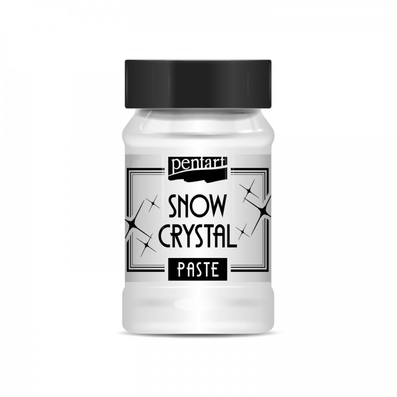Sněhová krystalovápasta je pasta na vodní bázi, která obsahuje třpytky. Je vhodná k imitaci čerstvě napadaného sněhu.
Pasta se sněhovým efektem j