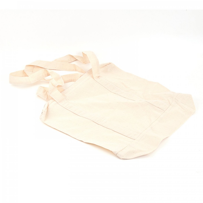 Plážová taška je vyrobena ze 100% bavlny. Má přírodní světle béžovou barvu. Lze ji dále zdobit barvami na textil, batikou, linorytem na textil, vý