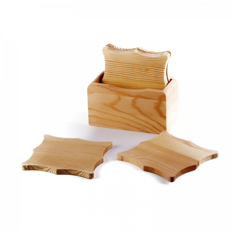 Podložky pod šálky nebo podšálky jsou dřevěné desky čtvercového tvaru s oblouky vyříznutými na každé straně. Používají se pod šálek kávy n
