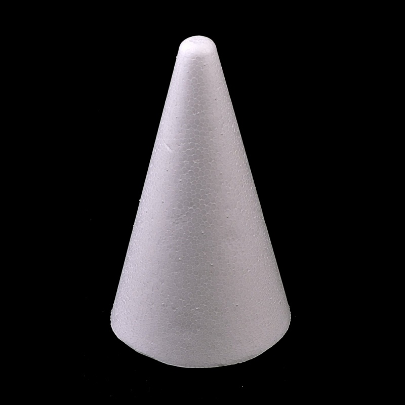 Polystyrenový kužel je polystyrenový polotovar, který se používá jako základ pro valentýnské, podzimní, vánoční a dětské dekorace. Polystyren je
