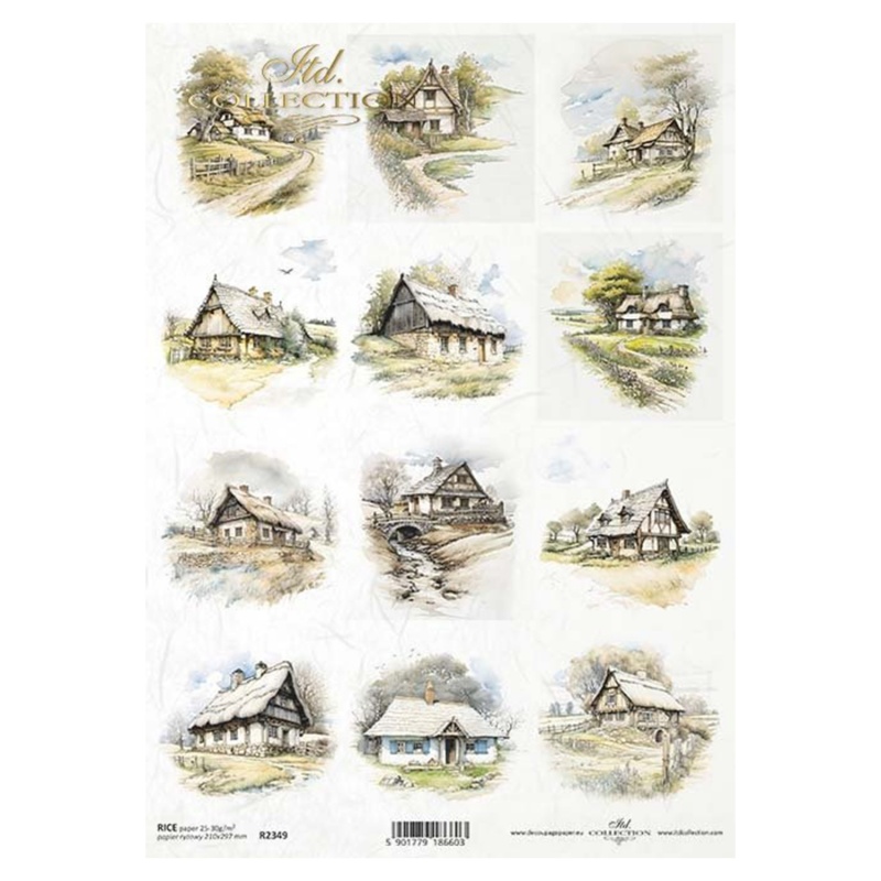 Rýžový papír na decoupage od ITD Collection je tím pravým pro vás. Je vhodný ke zdobení skla, dřeva, MDF, kartonu a jiných povrchů ubrouskovou techn