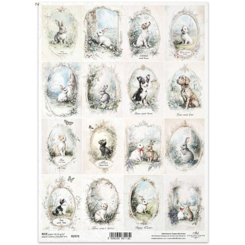 Rýžový papír na decoupage od ITD Collection je tím pravým pro vás. Je vhodný ke zdobení skla, dřeva, MDF, kartonu a jiných povrchů ubrouskovou techn