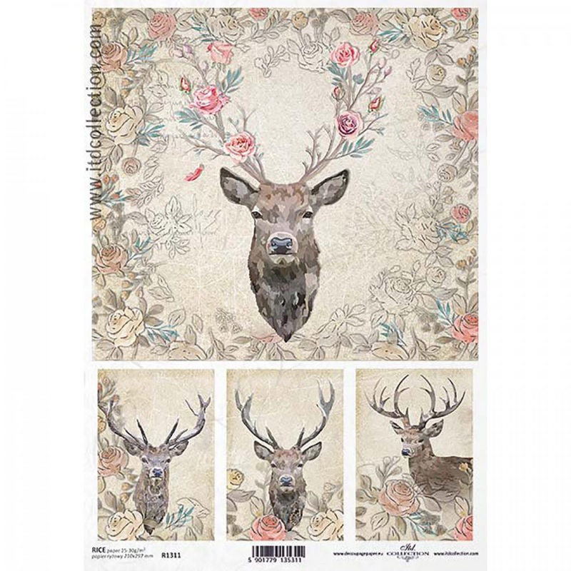 Rýžový papír na decoupage od ITD Collection je tím pravým pro vás. Je vhodný ke zdobení skla, dřeva, MDF, kartonu a jiných povrchů ubrouskovou techn