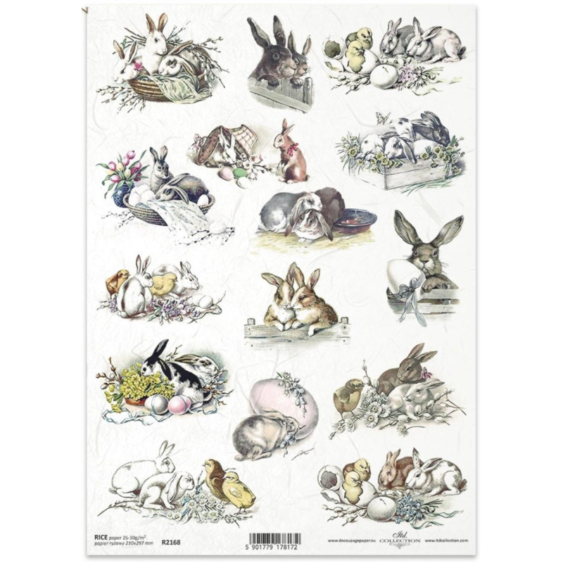 Rýžový papír na decoupage od ITD Collection je tím pravým pro vás. Je vhodný ke zdobení skla, dřeva, MDF, kartonu a jiných povrchů ubrouskovou techn