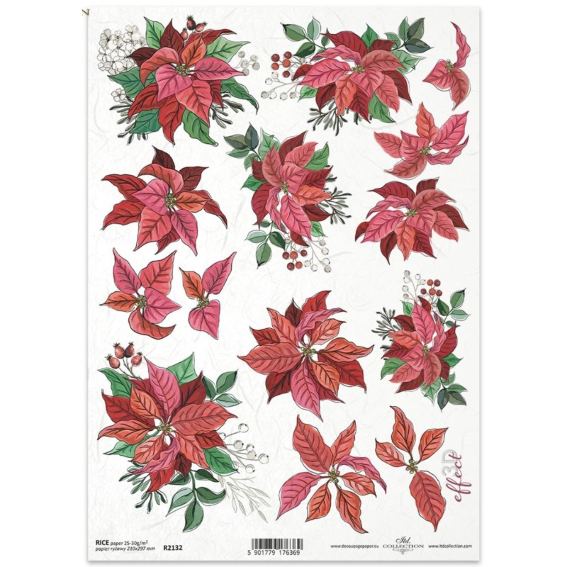 Rýžový papír na decoupage od ITD Collection je tím pravým pro vás. Je vhodný ke zdobení skla, dřeva, MDF, kartonu a jiných povrchů ubrouskovou techn