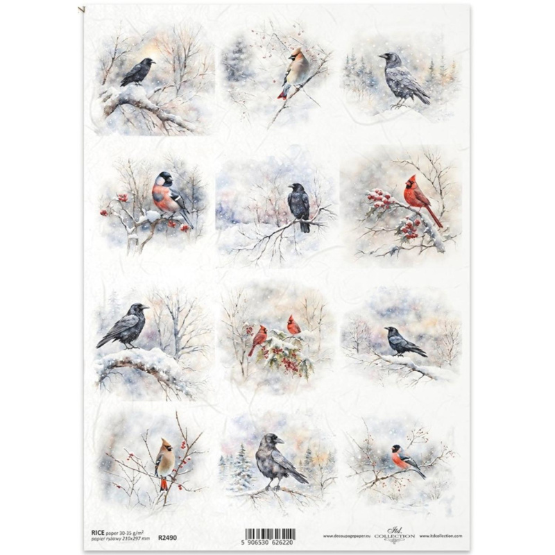 Rýžový papír na decoupage od ITD Collection je tím pravým pro vás. Je vhodný ke zdobení skla, dřeva, MDF, kartonu a jiných povrchů ubrouskovou techn