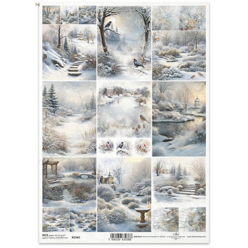 Rýžový papír na decoupage od ITD Collection je tím pravým pro vás. Je vhodný ke zdobení skla, dřeva, MDF, kartonu a jiných povrchů ubrouskovou techn