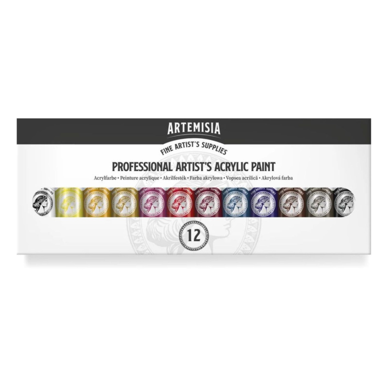 Akrylové barvy Artemisia poskytují díky vysokému obsahu pigmentu živé barvy profesionální kvality. Různé odstíny se dobře mísí, což umožňuje vy