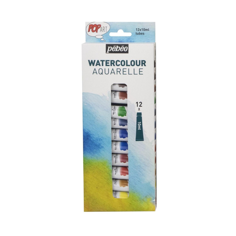 Sada 12 akvarelových barev Pop Art Study v 10 ml tubách. Ideální startovací sada pro začátečníky, hobby malíře a studenty.
Sada obsahuje 12 barev : 