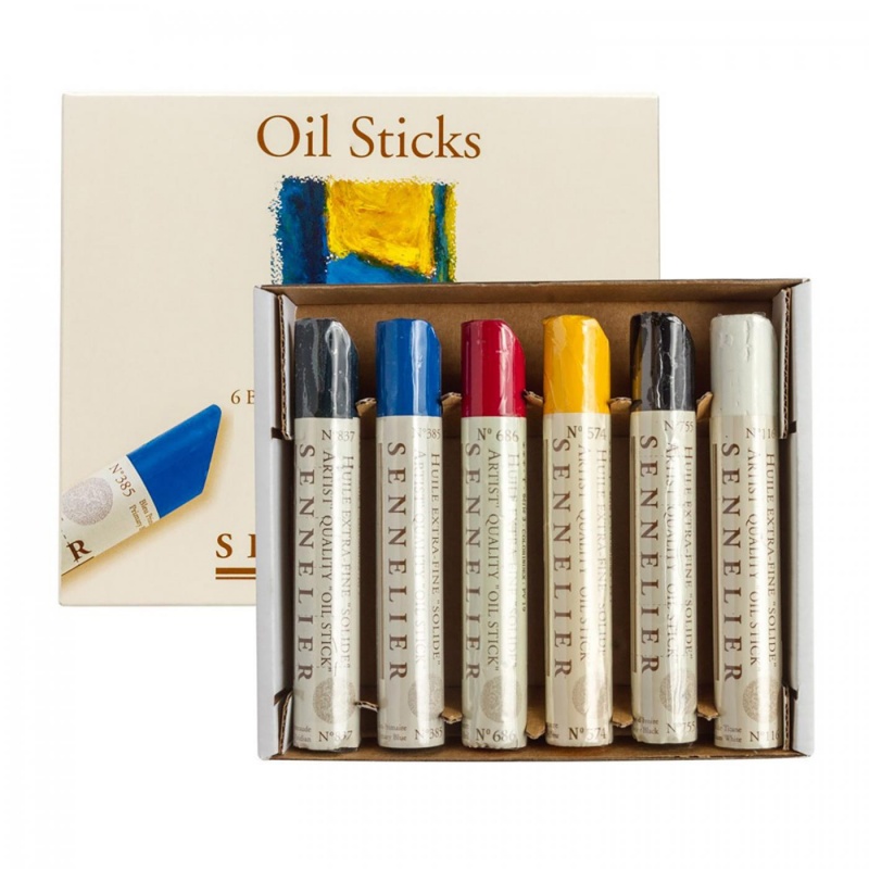 Sada olejových tyčinek Sennelier (Sennelier Oil Sticks) obsahuje olejové pastely té nejvyšší kvality, které dokáží ocenit zejména profesionální um