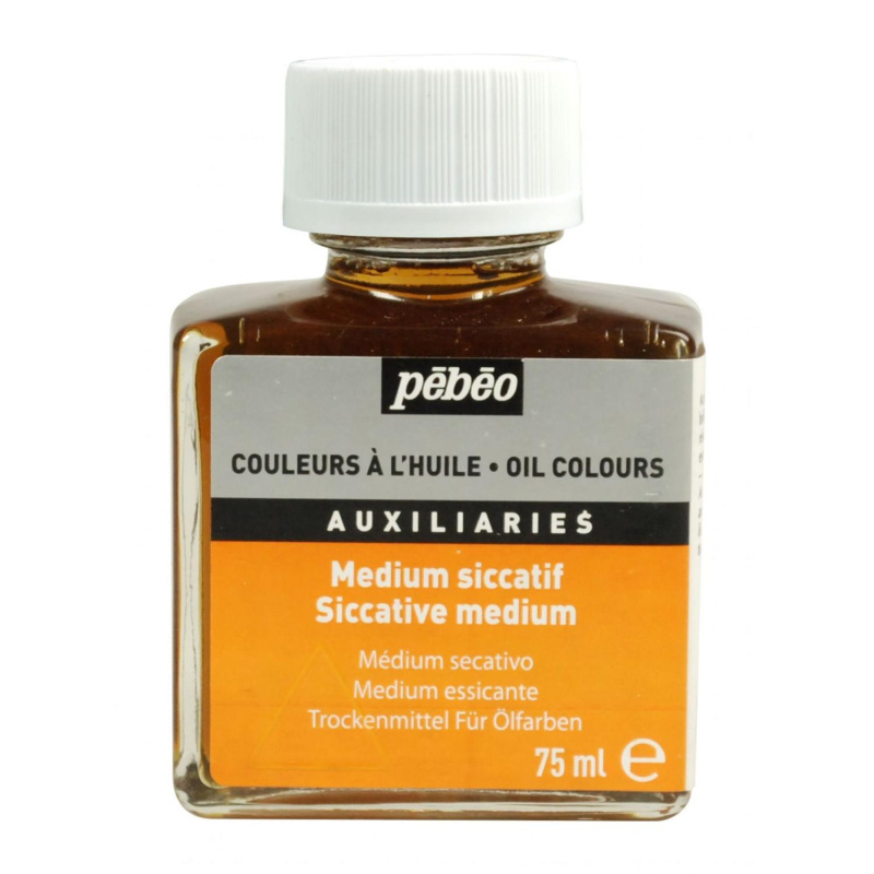 Pébéo Sicative je zázračný produkt určený pro milovníky olejomalby. Sikative je přípravek, který urychluje schnutí barvy. Sikative urychlí schnutí