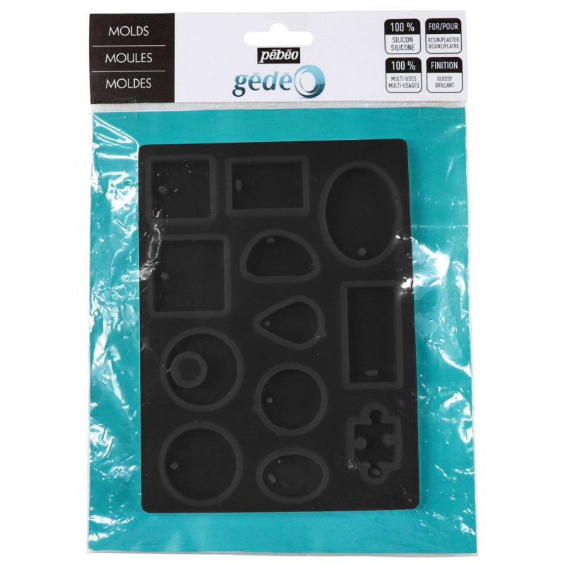 Silikonová forma GÉDEO s lesklým povrchem od společnosti PÉBEO je vysoce kvalitní, nerozbitná, pružná, samouvolňovací forma s mnoha tvary.Je kompatib