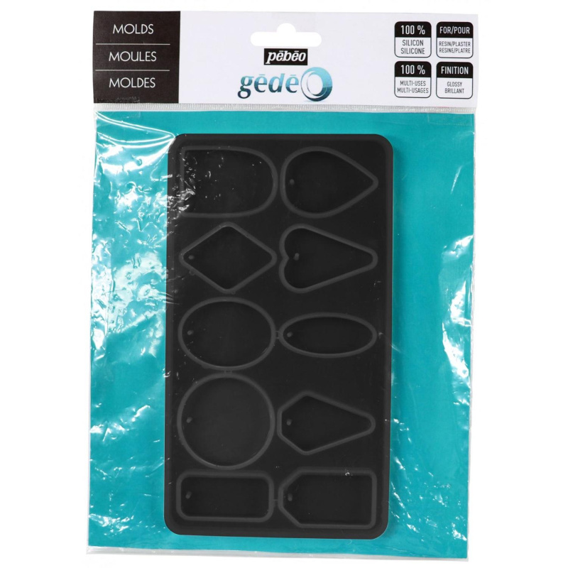 Silikonová forma GÉDEO s lesklým povrchem od společnosti PÉBEO je vysoce kvalitní, nerozbitná, pružná, samouvolňovací forma s mnoha tvary.Je kompatib