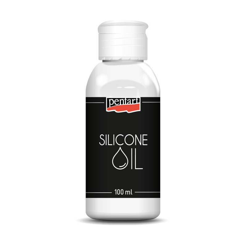 Silikonový olej (Silicone oil) je olej, který se používá při technice pouring nebo lití akrylových barev . Zajišťuje vytvoření buněk nebo krajky v 