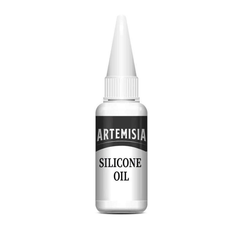 Silikonový olej (Silicone oil) je olej, který se používá při technice pouring nebo lití akrylových barev . Zajišťuje vytvoření buněk nebo krajky v 