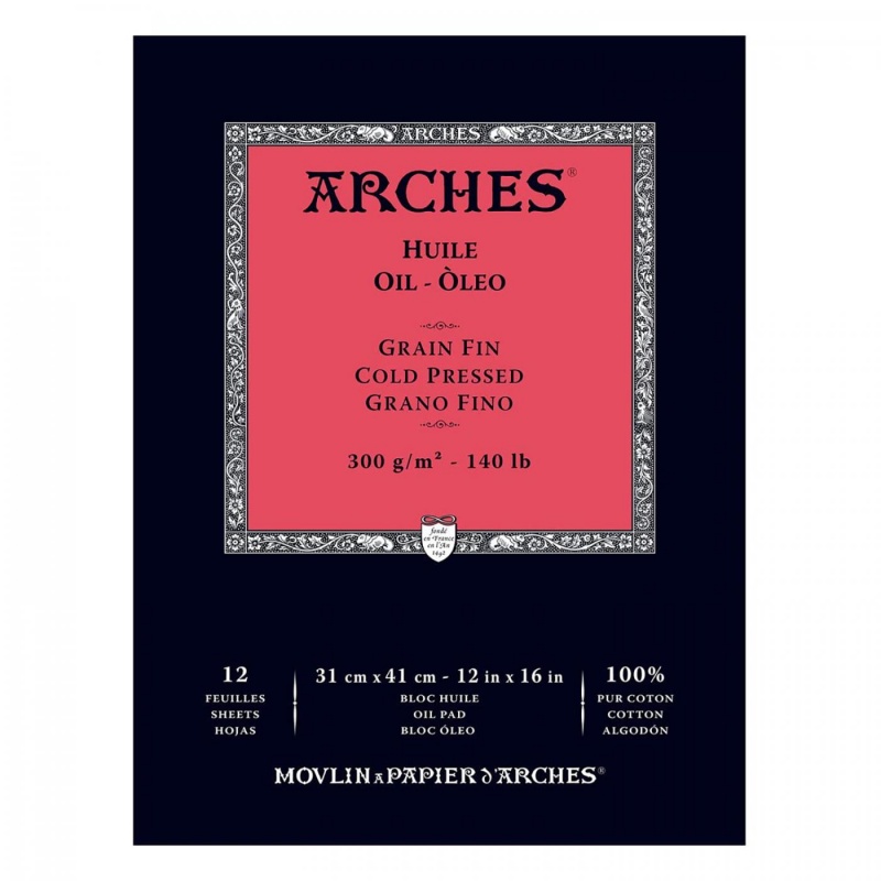 Skicař ARCHES ® s papíry určenými k olejomalbě, je hned připraven k použití. Není třeba jej šepsovat ani jinak upravovat. Díky úžasné kvalitě z