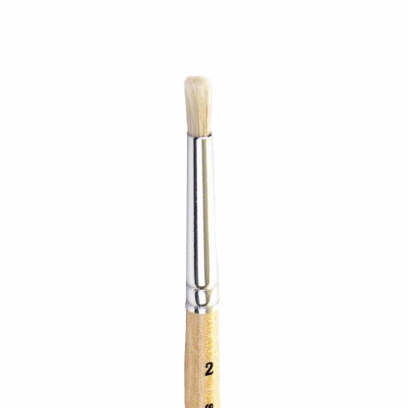 Štětec na roztírání t-brush má přírodní štětiny stejné délky těsně zabalené do válce s rovným povrchem. Tento typ míchacího štětce se pou�