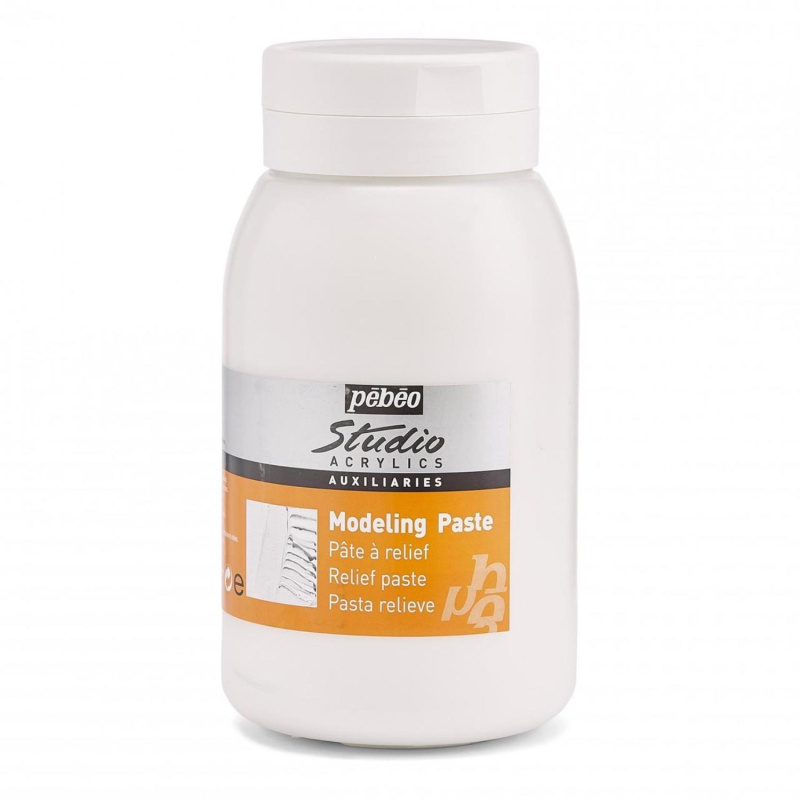 Studio modelovací pasta od Pébéo je krycí pasta ideální pro vytváření kontur nebo vzorů. Nejlépe se nanáší modelovací špachtlí. Má vysokou hus