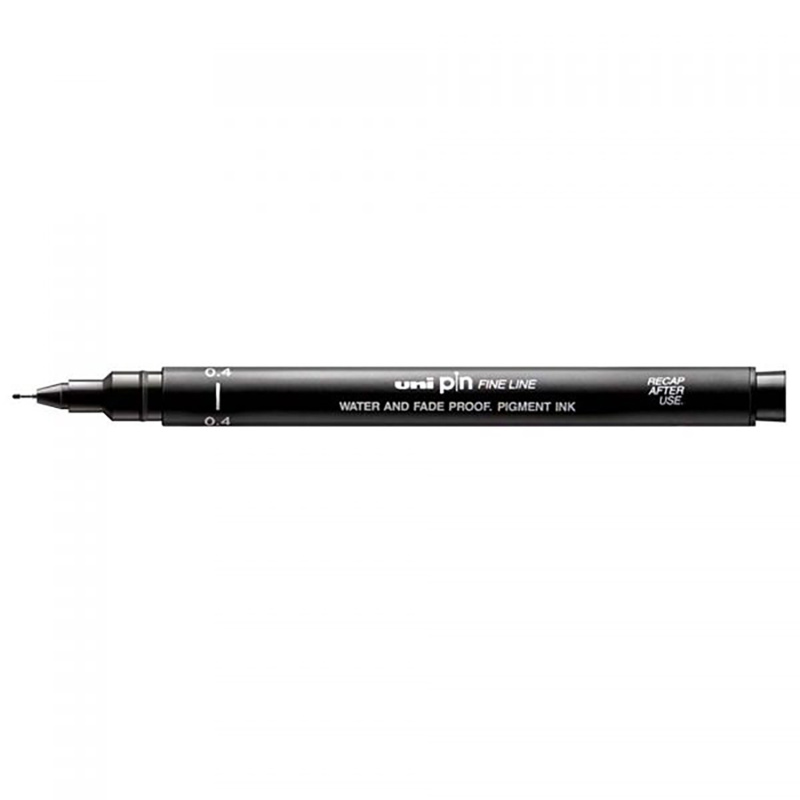 Uni Pin marker pro psaní v černé barvě slouží k dotváření detailů kreseb či akvarelových maleb, vhodný je také pro perokresbu či umělecké psan�