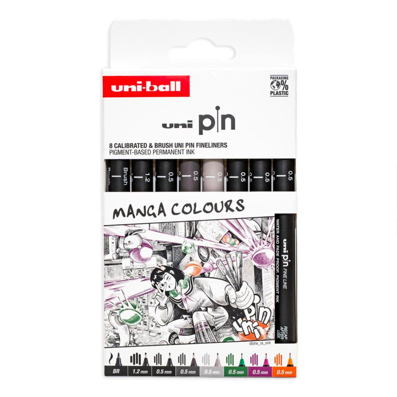 Liner PIN Manga Set – profesionální technické linery pro kreslení, ilustrace a manga art. Objevte preciznost a kreativitu v jednom setu. Liner PIN Manga S