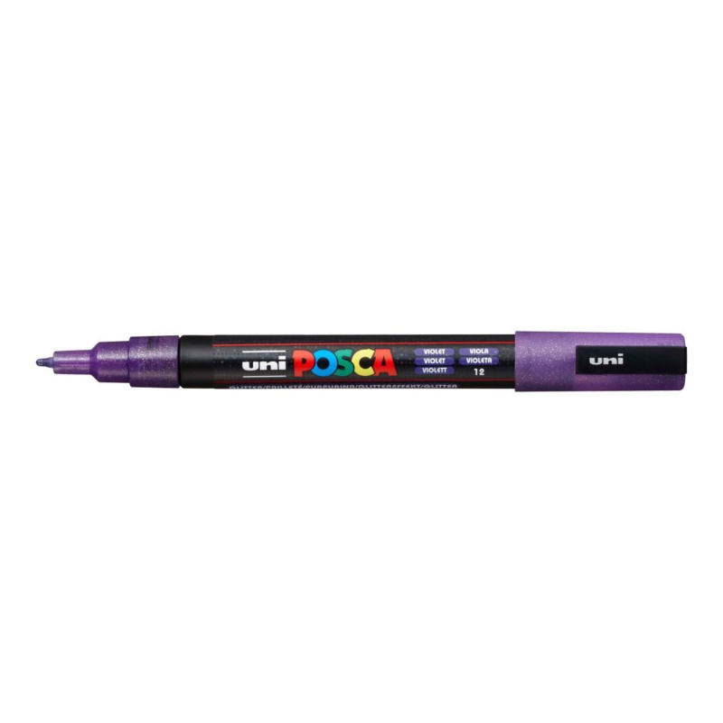 Uni Posce fix PC-3M je jeden z nejpopulárnějších typů popisovačů značky Uni. Marker Posca má kulatý hrot tloušťky 1,3 mm, který vytváří tenké l