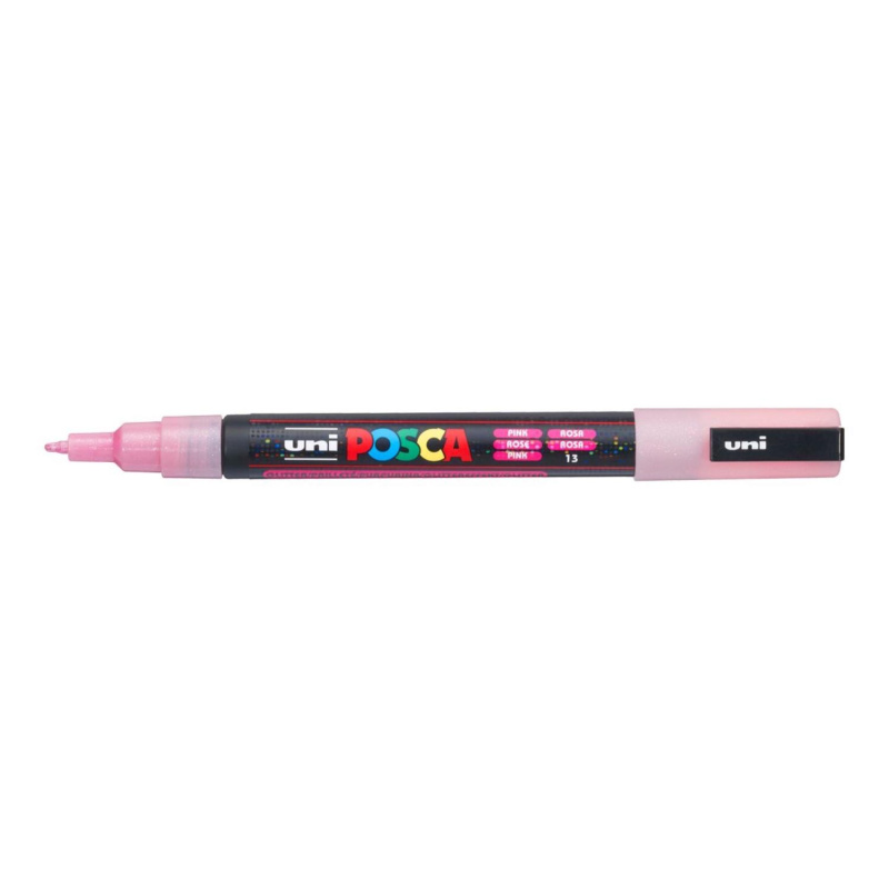 Uni Posce fix PC-3M je jeden z nejpopulárnějších typů popisovačů značky Uni. Marker Posca má kulatý hrot tloušťky 1,3 mm, který vytváří tenké l