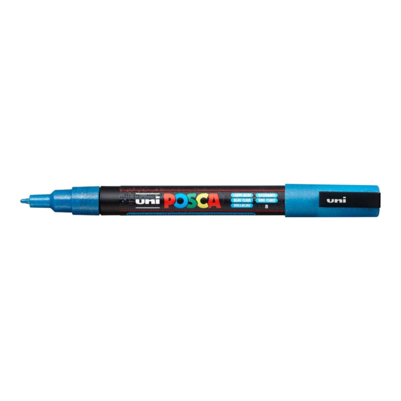 Uni Posce fix PC-3M je jeden z nejpopulárnějších typů popisovačů značky Uni. Marker Posca má kulatý hrot tloušťky 1,3 mm, který vytváří tenké l