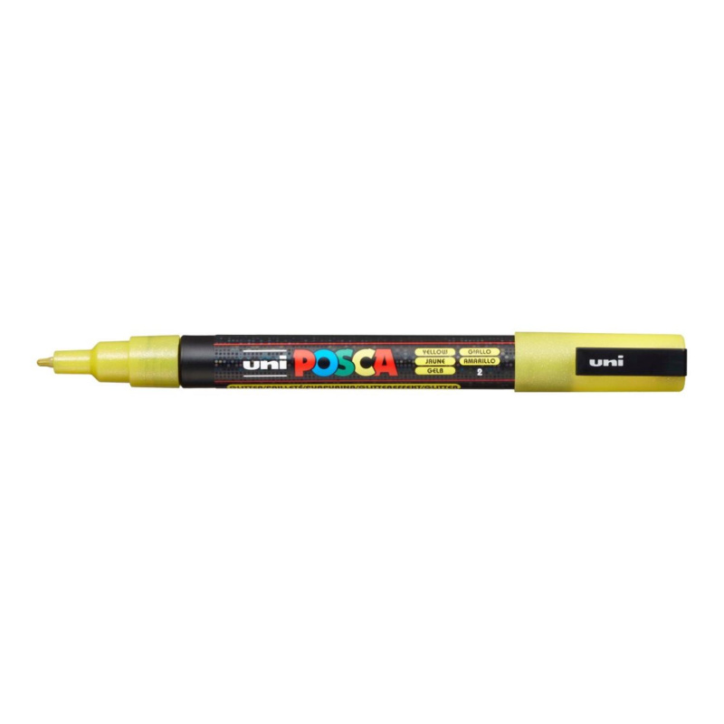 Uni Posce fix PC-3M je jeden z nejpopulárnějších typů popisovačů značky Uni. Marker Posca má kulatý hrot tloušťky 1,3 mm, který vytváří tenké l