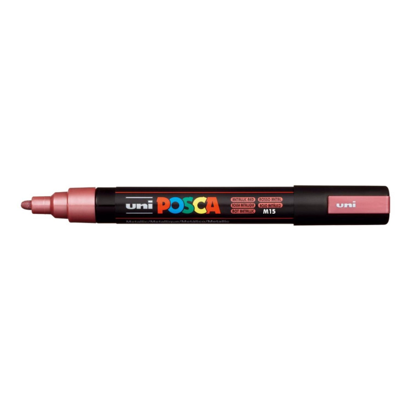 Uni Posce fix PC-5M je jeden z nejpopulárnějších typů popisovačů značky Uni. Marker Posca má kulatý hrot tloušťky 2,5 mm, který vytváří středn