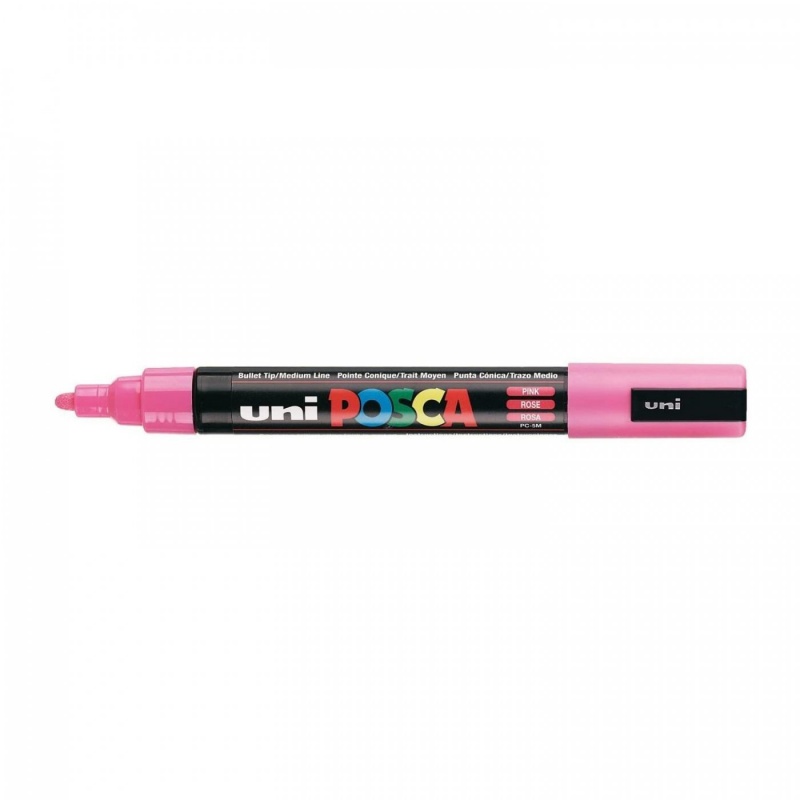 Uni Posce fix PC-5M je jeden z nejpopulárnějších typů popisovačů značky Uni. Marker Posca má kulatý hrot tloušťky 2,5 mm, který vytváří středn�