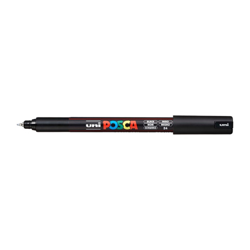 Uni Posca liner PC-1MR je jedním z nejoblíbenějších typů popisovačů Uni. Posca liner má tenký klínový hrot o tloušťce 0,7 mm - připomíná pero a