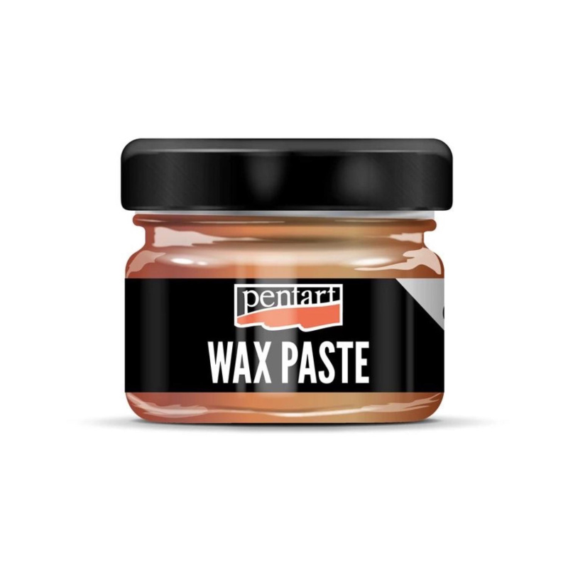 Vosková pasta (Wax paste – metal) se základem včelího vosku a pomerančového oleje vytvoří na povrchu silný, kovový třpytivý efekt. Dají se použ�