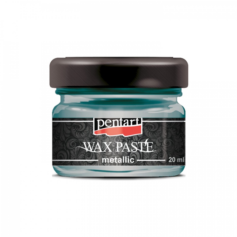 Vosková pasta (Wax paste – metallic) se základem včelího vosku a pomerančového oleje vytvoří na povrchu silný, kovový třpytivý efekt. Lze je použ