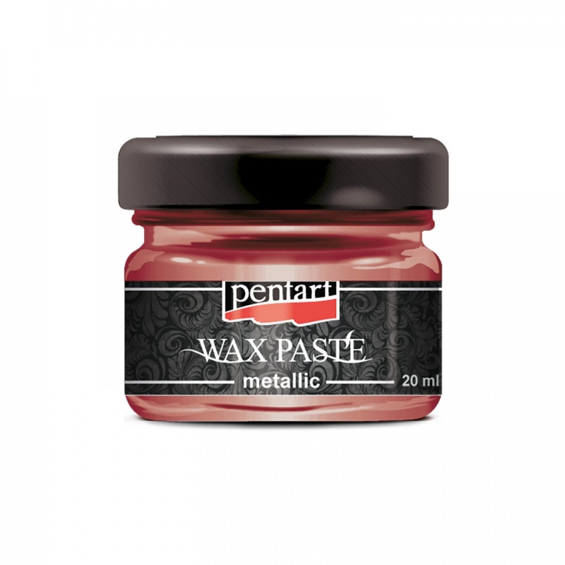 Vosková pasta (Wax paste – metal) se základem včelího vosku a pomerančového oleje vytvoří na povrchu silný, kovový třpytivý efekt. Lze je použít