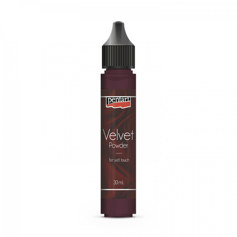 Sametový pudr je sametový pudr, který vytváří sametový povrch. Lze jej jednoduše "nafoukat" přes špičku tam, kde jej chcete mít na ještě mokrém p