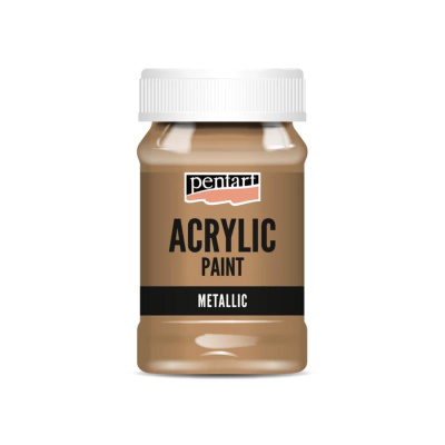 Akrylová barva 100 ml, metalická bronzová