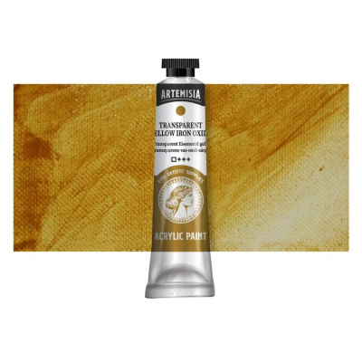 Akrylová farba Artemisia transparent yellow iron oxide, 40 ml