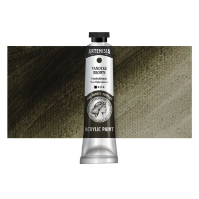 Akrylová farba Artemisia vandyke brown, 40 ml