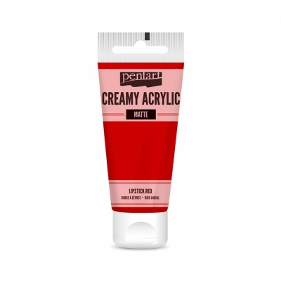 Akrylová barva, krémová, matná, růžová, 60 ml