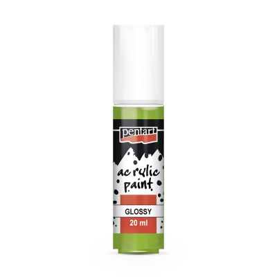 Akrylová barva lesklá 20 ml, jablečná zelená
