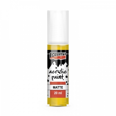 Akrylová barva matná 20 ml, žlutá