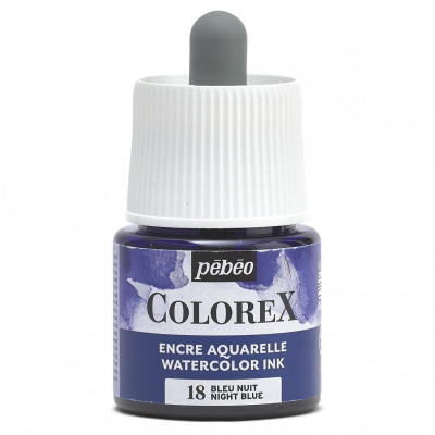 Akvarelový inkoust COLOREX, noční modrá 45 ml 