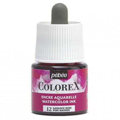 Akvarelový inkoust COLOREX, růžová maddera 45 ml 