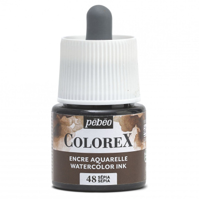 Akvarelový inkoust COLOREX, sépie 45 ml 
