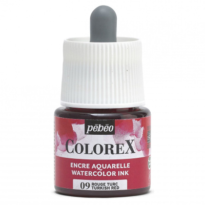 Akvarelový inkoust COLOREX, turecká červená 45 ml 