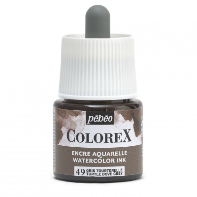 Akvarelový inkoust COLOREX, želví holubičí šeď 45 ml 