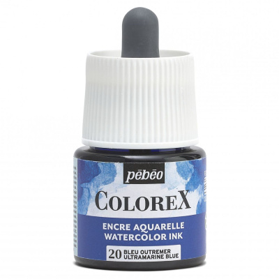 Akvarelový inkoust COLOREX, ultramarínová modř 45 ml 