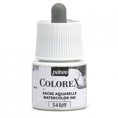 Akvarelový inkoust COLOREX, bílý 45 ml 