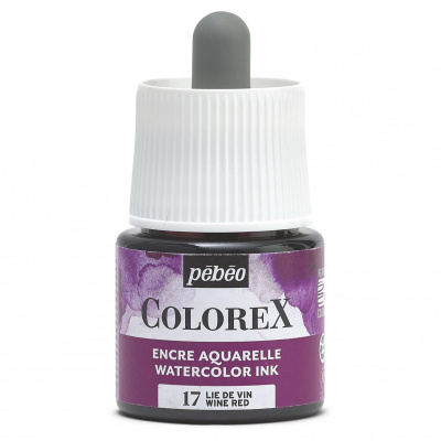 Akvarelový inkoust COLOREX, vínově červený 45 ml 