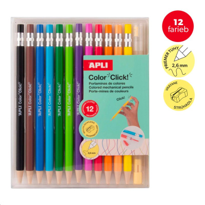 APLI vysouvací pastelky v blistru, 12 ks 